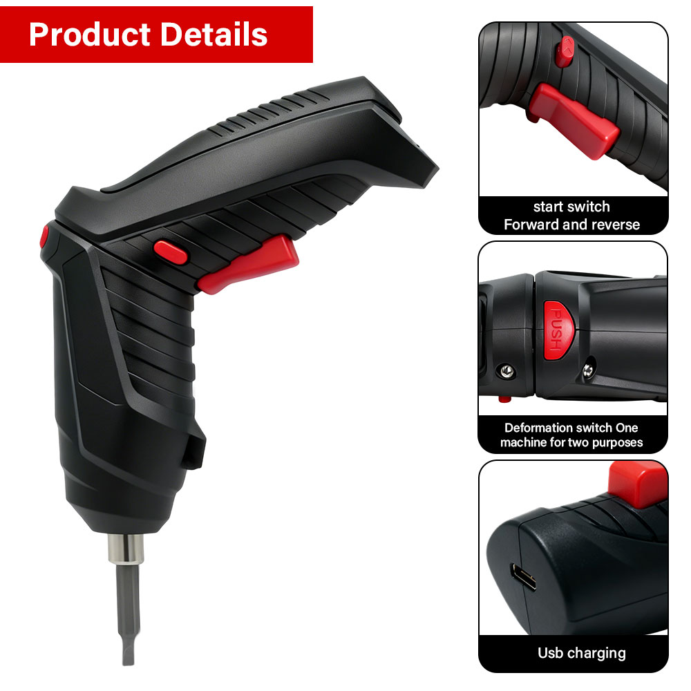 Electric Screwdriver Rechargeable Usb - Многофункциональный аккумуляторный литий-ионный шуруповерт 3.6В для