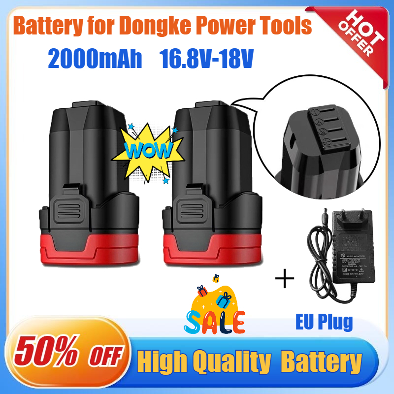 Brushless Cordless Electric Drill 18V - Аккумулятор 16,8 В/18 В, 2,0 Ач