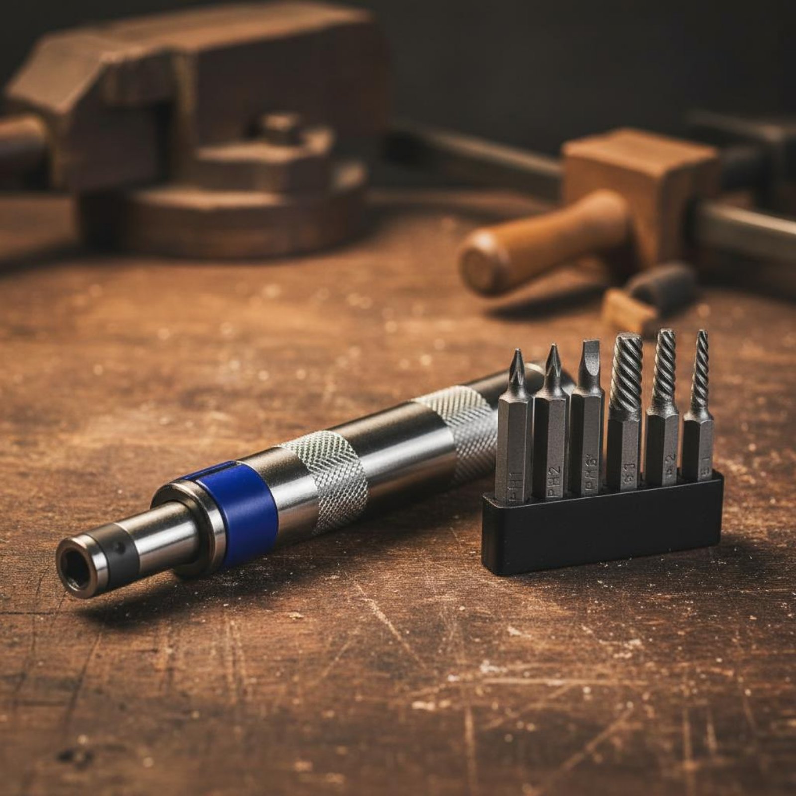 Hand Tools - Набор отверток 6-в-1: Компактная ударная отвертка
