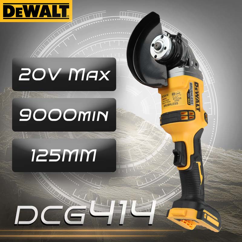 Brushless Angle Grinder Battery Powered - Аккумуляторная угловая шлифмашина DEWALT DCG414 20V