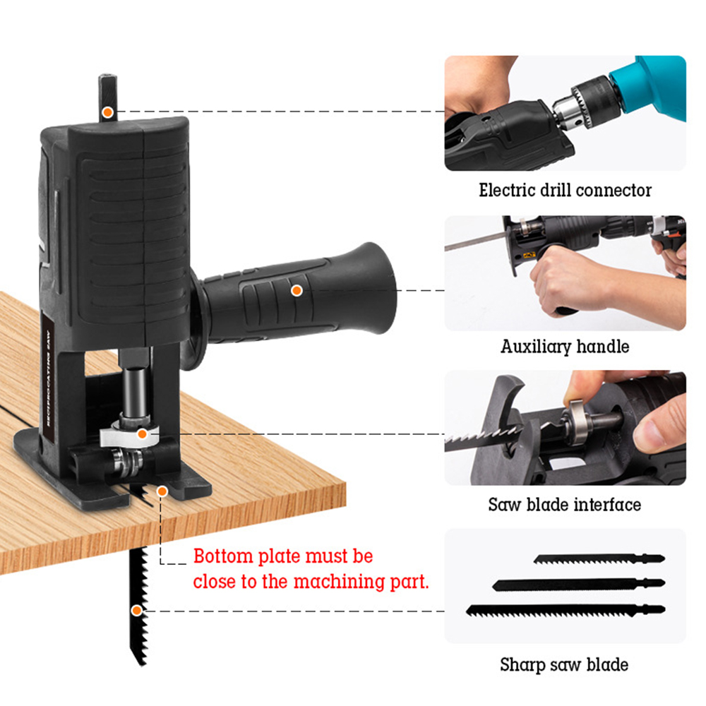 Портативный адаптер для сабель – обзор и цена Reciprocating Saw Attachment Drill
