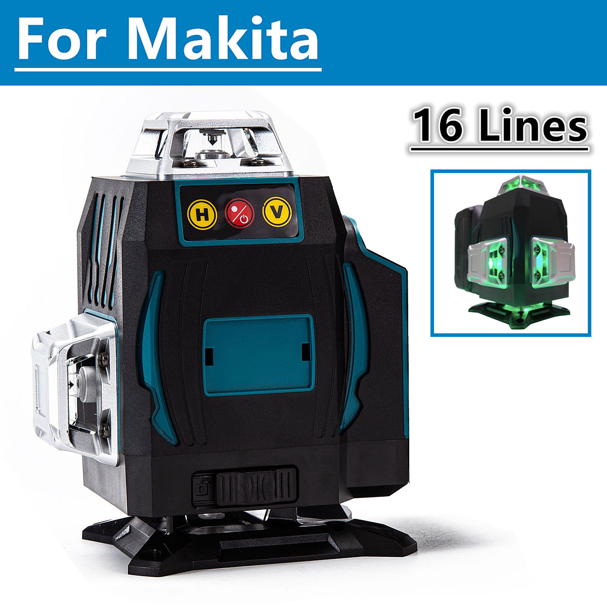 Для батареи Makita 18 В, 16 ли – обзор и цена Laser Level 16 Lines 4D Green