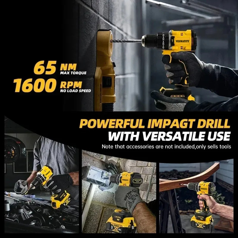 Бесщеточная ударная дрель DCD8 – обзор и цена Brushless Cordless Electric Drill 18V