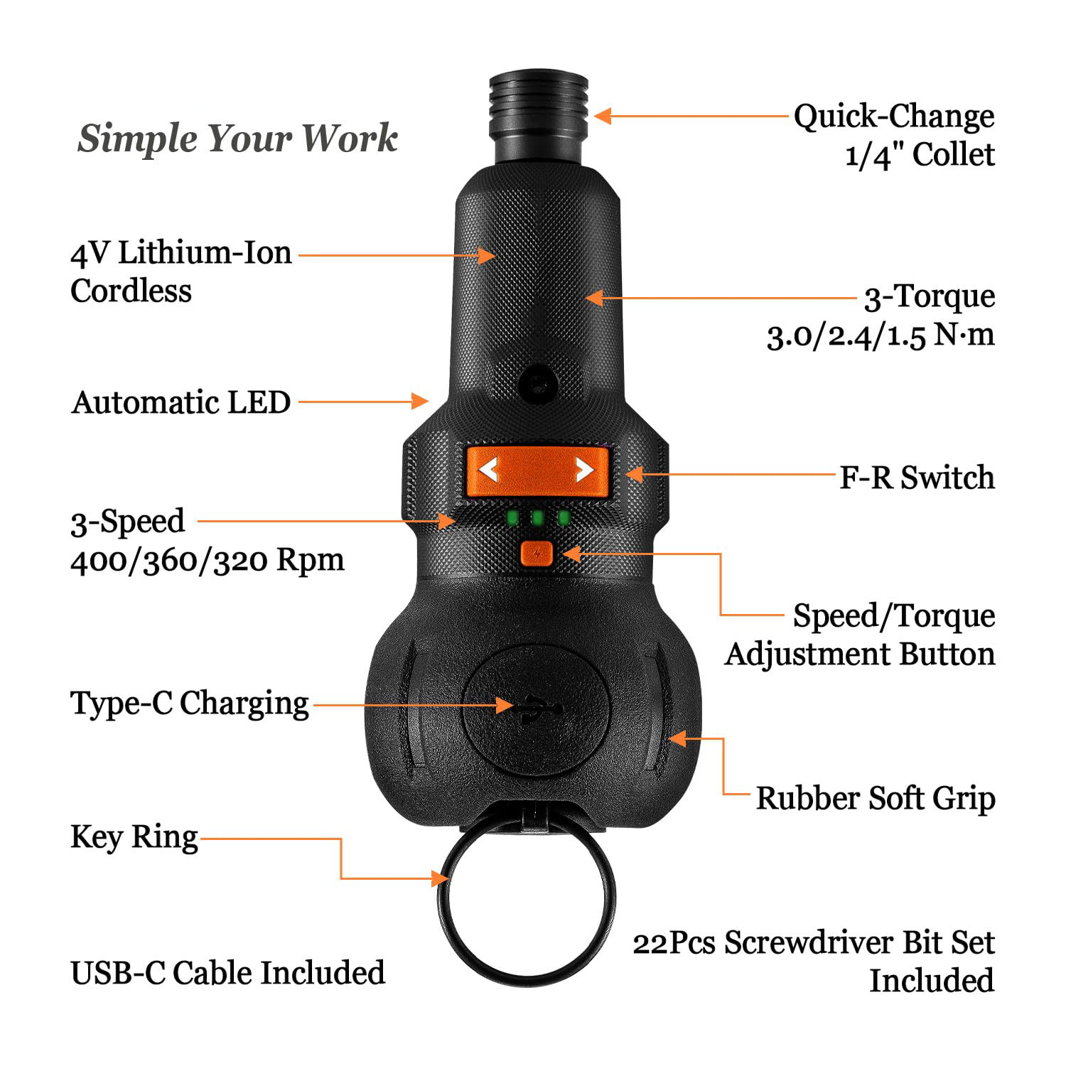Беспроводная электрическая отв – обзор и цена Electric Screwdriver Rechargeable Usb