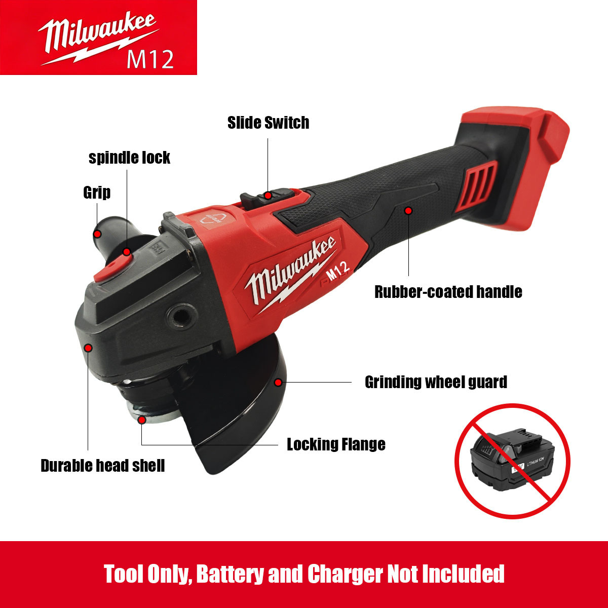 Бесщеточная угловая шлифмашина – обзор и цена Brushless Angle Grinder Battery Powered