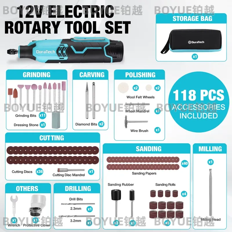 Аккумуляторный роторный инстру – обзор и цена Cordless Rotary Tool Kit Accessories