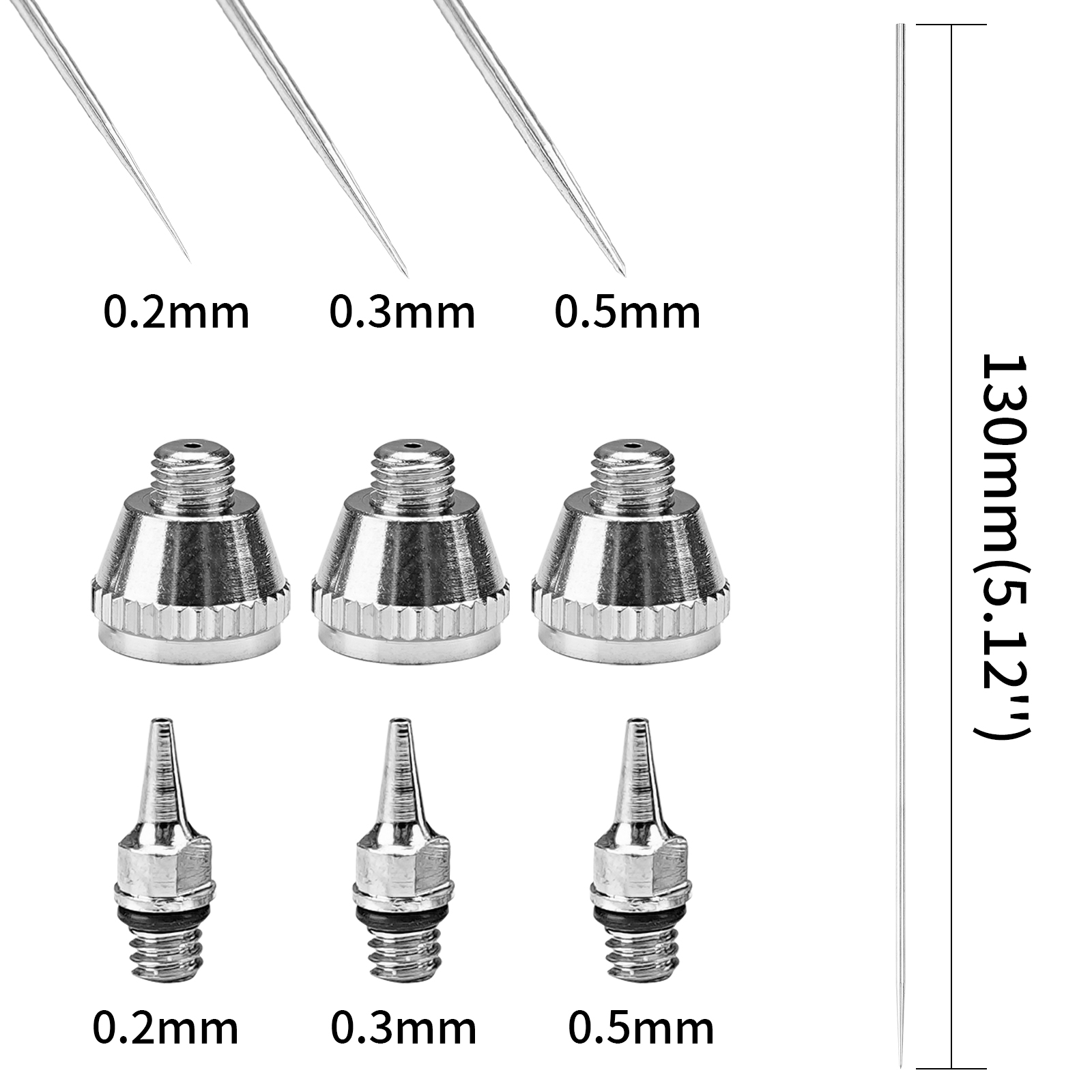Набор из 1/3 шт. (0,2/0,3/0,5  – обзор и цена Airbrush Kit With Mini Compressor