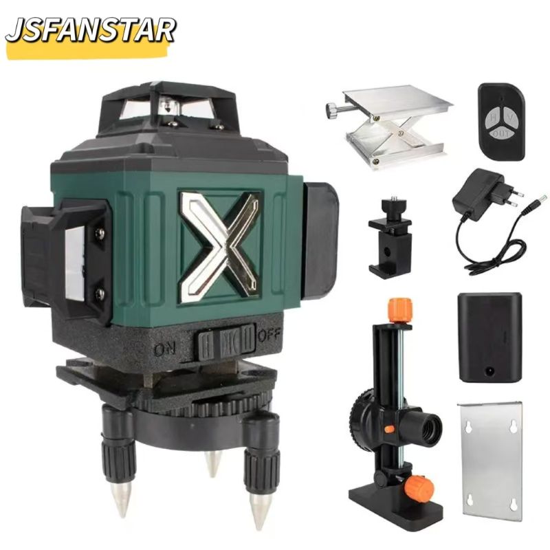 Лазерный нивелир 4D 4-в-1 с 16 – обзор и цена Laser Level 16 Lines 4D Green