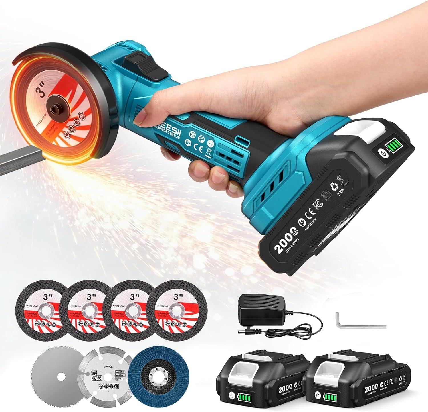 Беспроводная мини-угловая шлиф – обзор и цена Brushless Angle Grinder Battery Powered