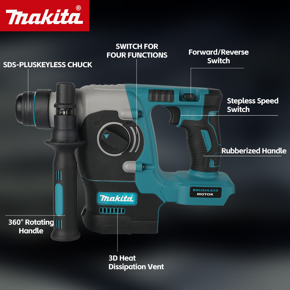 Макита DCH273 18В Бесщеточный  – обзор и цена Brushless Cordless Electric Drill 18V