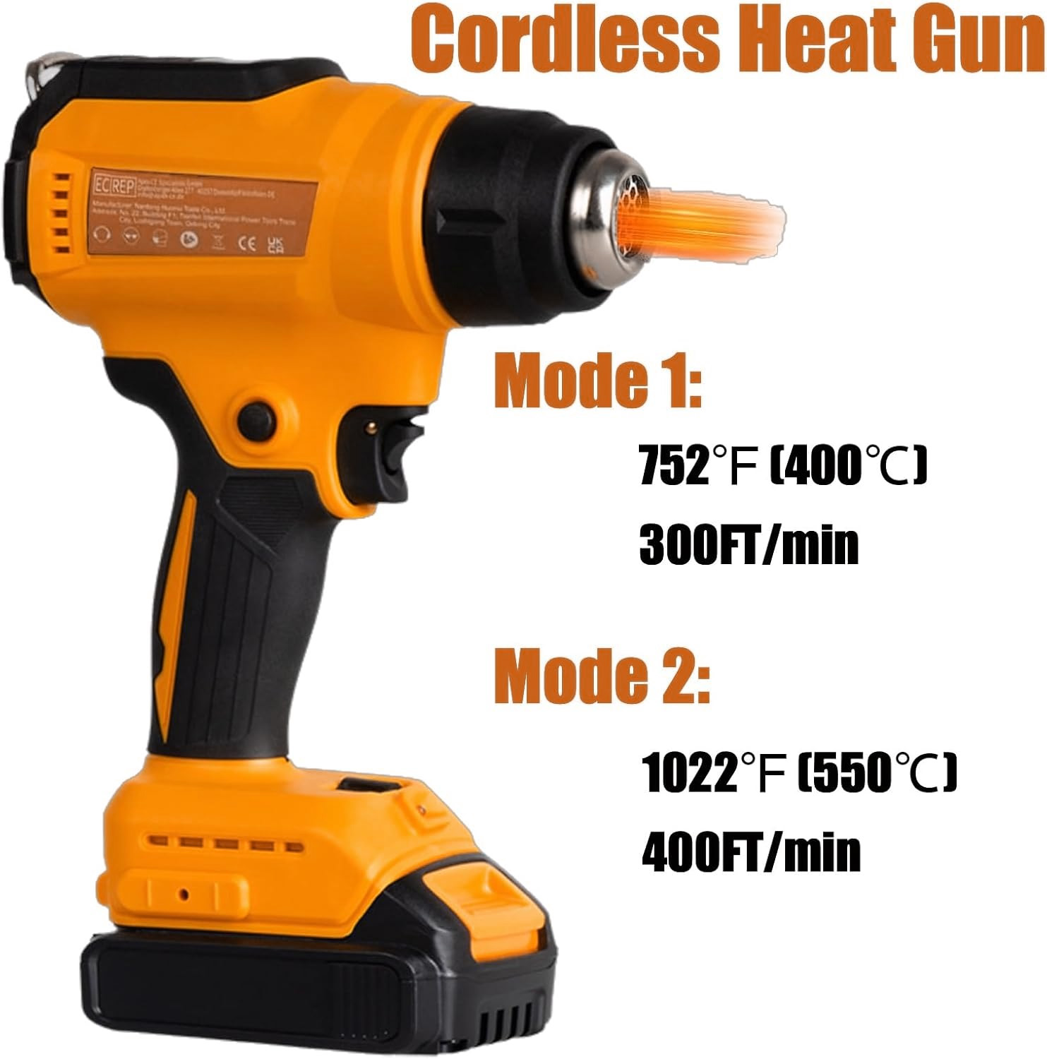 Беспроводной термофен для акку – обзор и цена Cordless Heat Gun For Shrink Tubing