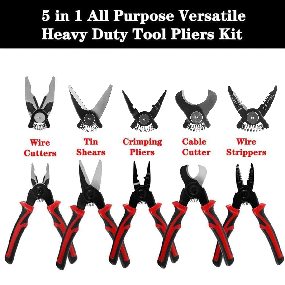 5 в 1 обжимные клещи, кусачки, – обзор и цена Automatic Wire Stripper Cutter