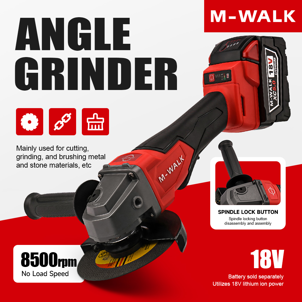 Угловая шлифовальная машина M- – обзор и цена Brushless Angle Grinder Battery Powered
