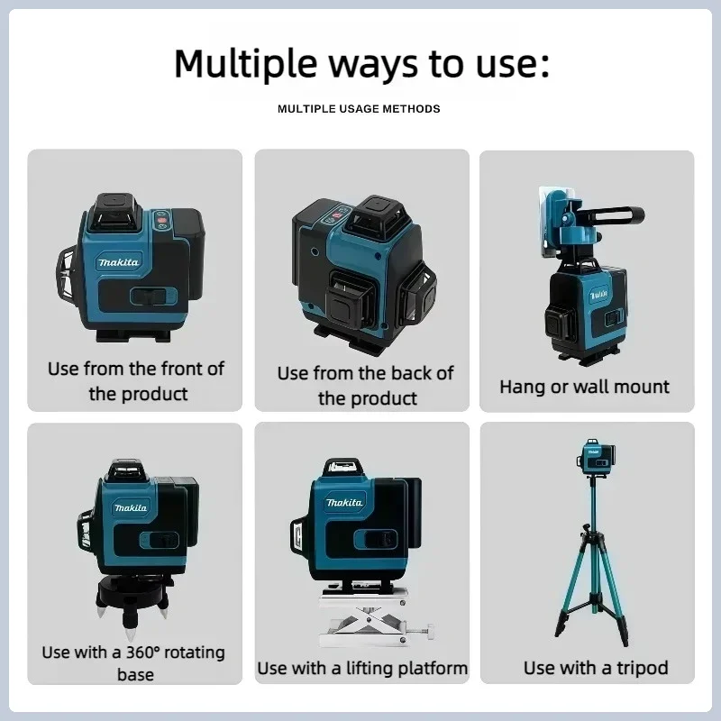 Аккумулятор Makita 4.0 Ач, 40В – обзор и цена Laser Level 16 Lines 4D Green