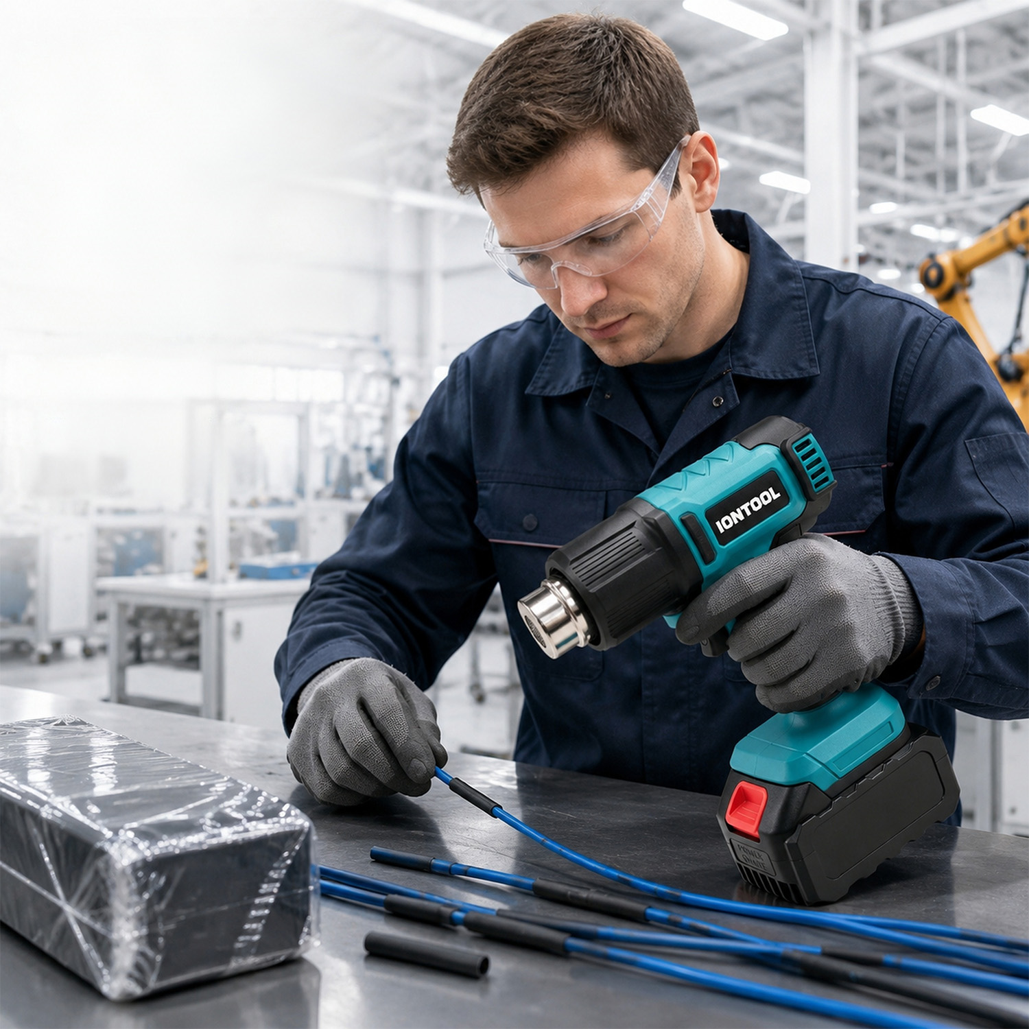 IONTOOL 550 ℃   Беспроводной т – обзор и цена Cordless Heat Gun For Shrink Tubing