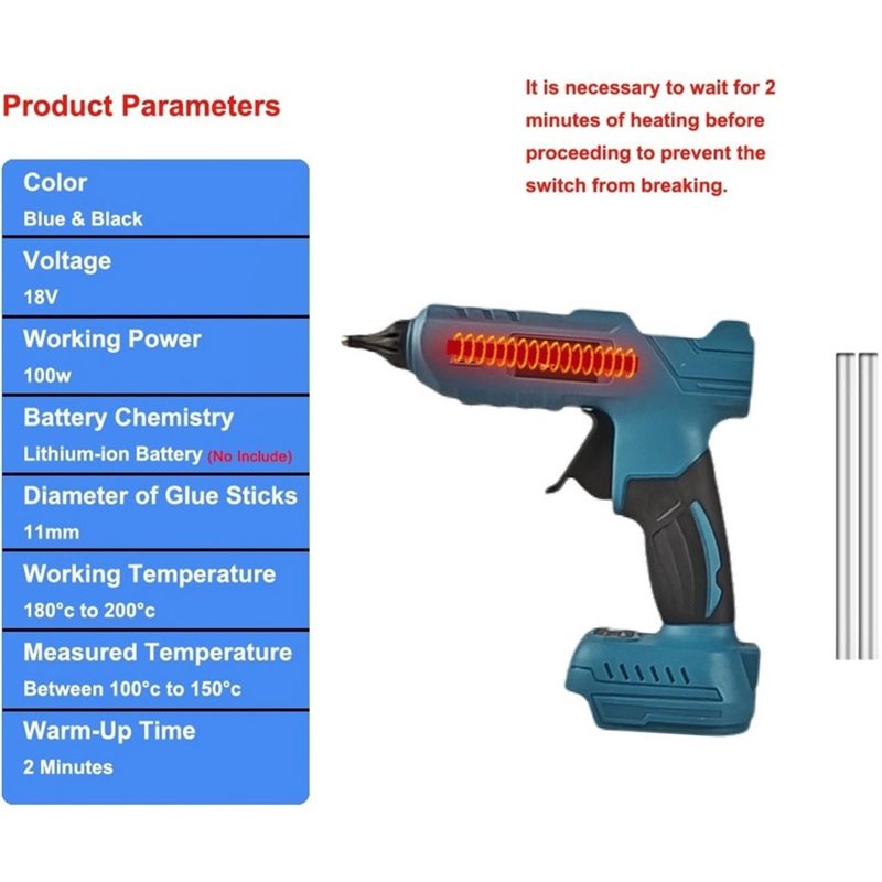 Беспроводной электрический кле – обзор и цена Hot Melt Glue Gun Cordless