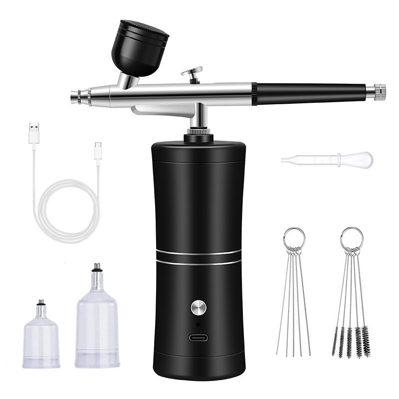 Портативный перезаряжаемый бес – обзор и цена Airbrush Kit With Mini Compressor