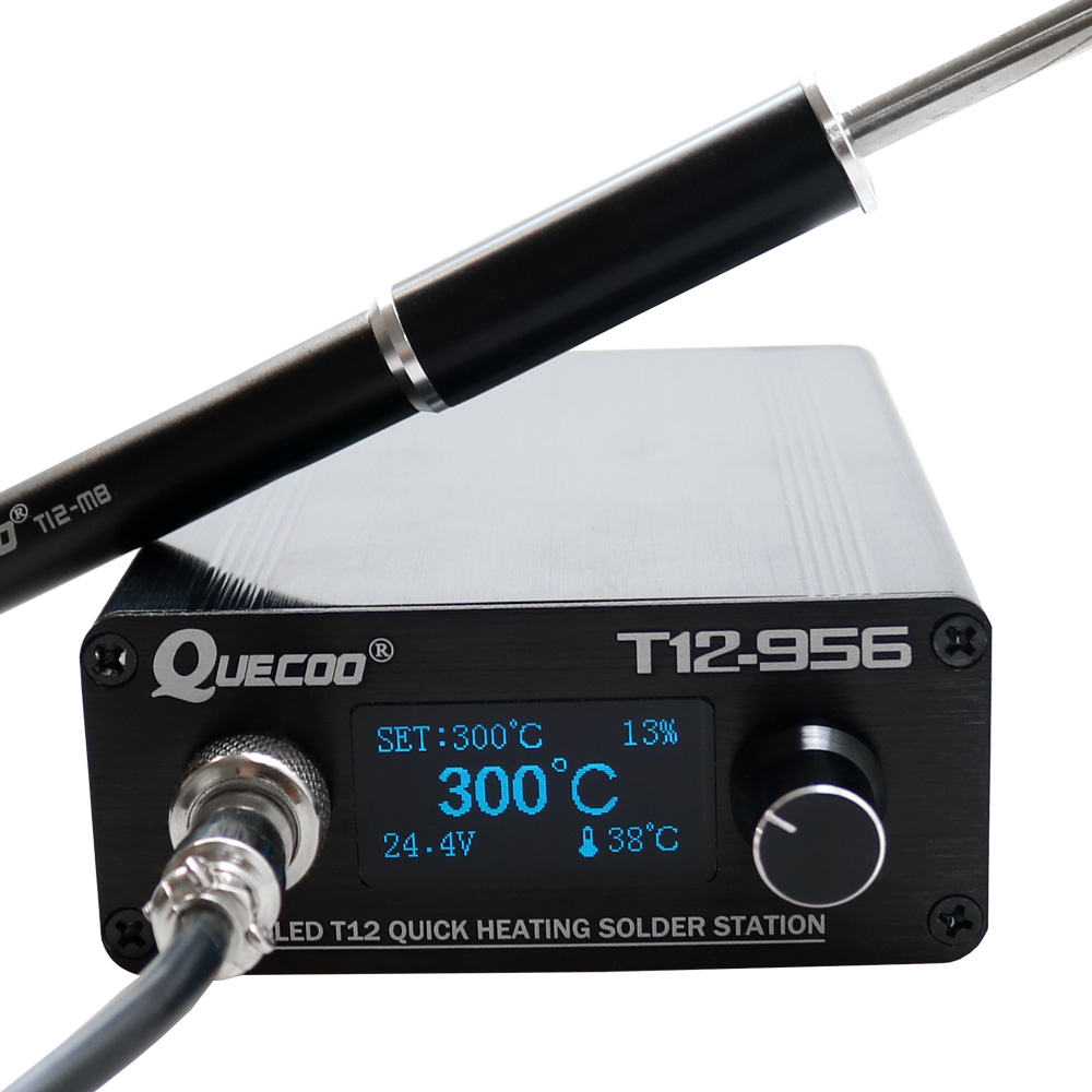 Цифровая паяльная станция QUEC – обзор и цена Digital Soldering Station T12