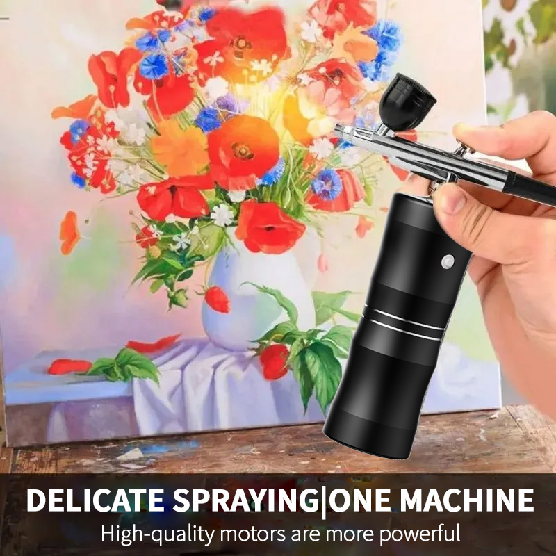 Кислородный спрей, мини-компре – обзор и цена Airbrush Kit With Mini Compressor