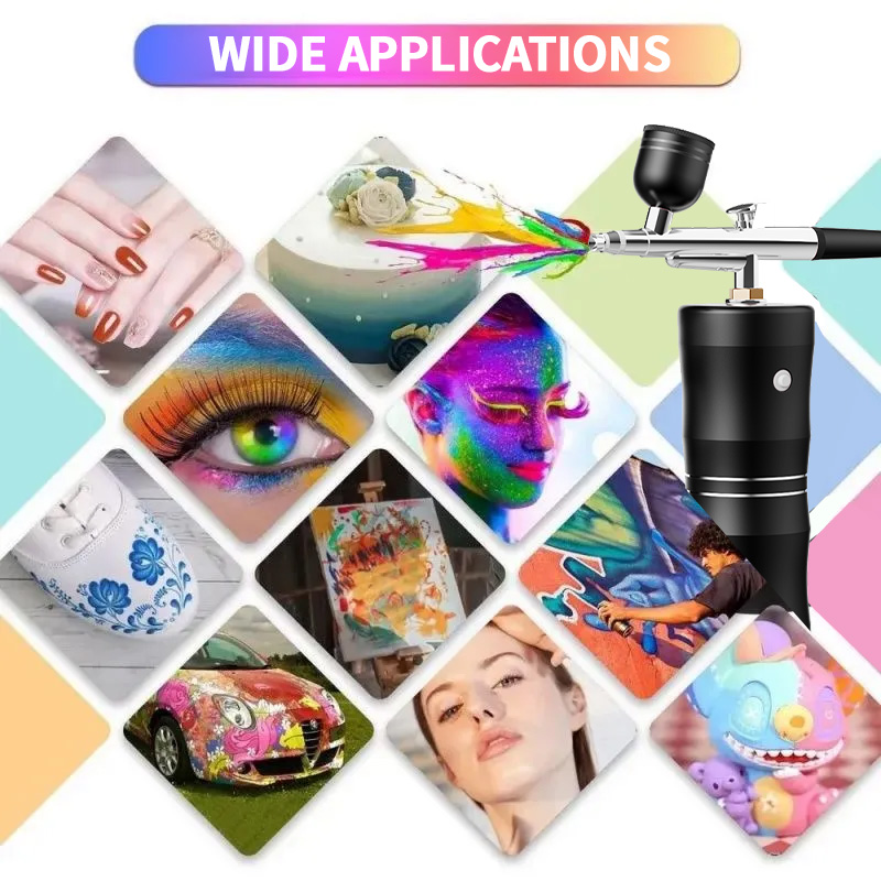 Кислородный спрей, мини-компре – обзор и цена Airbrush Kit With Mini Compressor